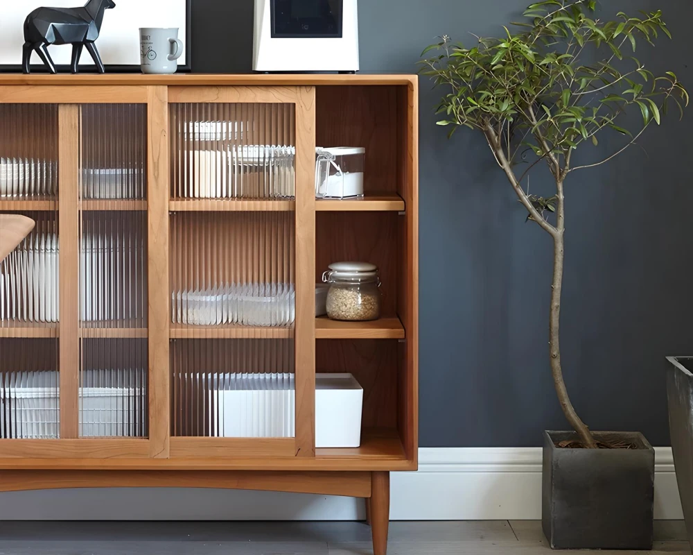 sideboard buffet with glass doors