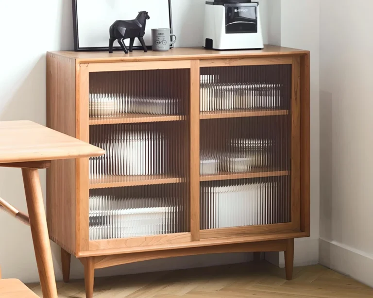 sideboard buffet with glass doors